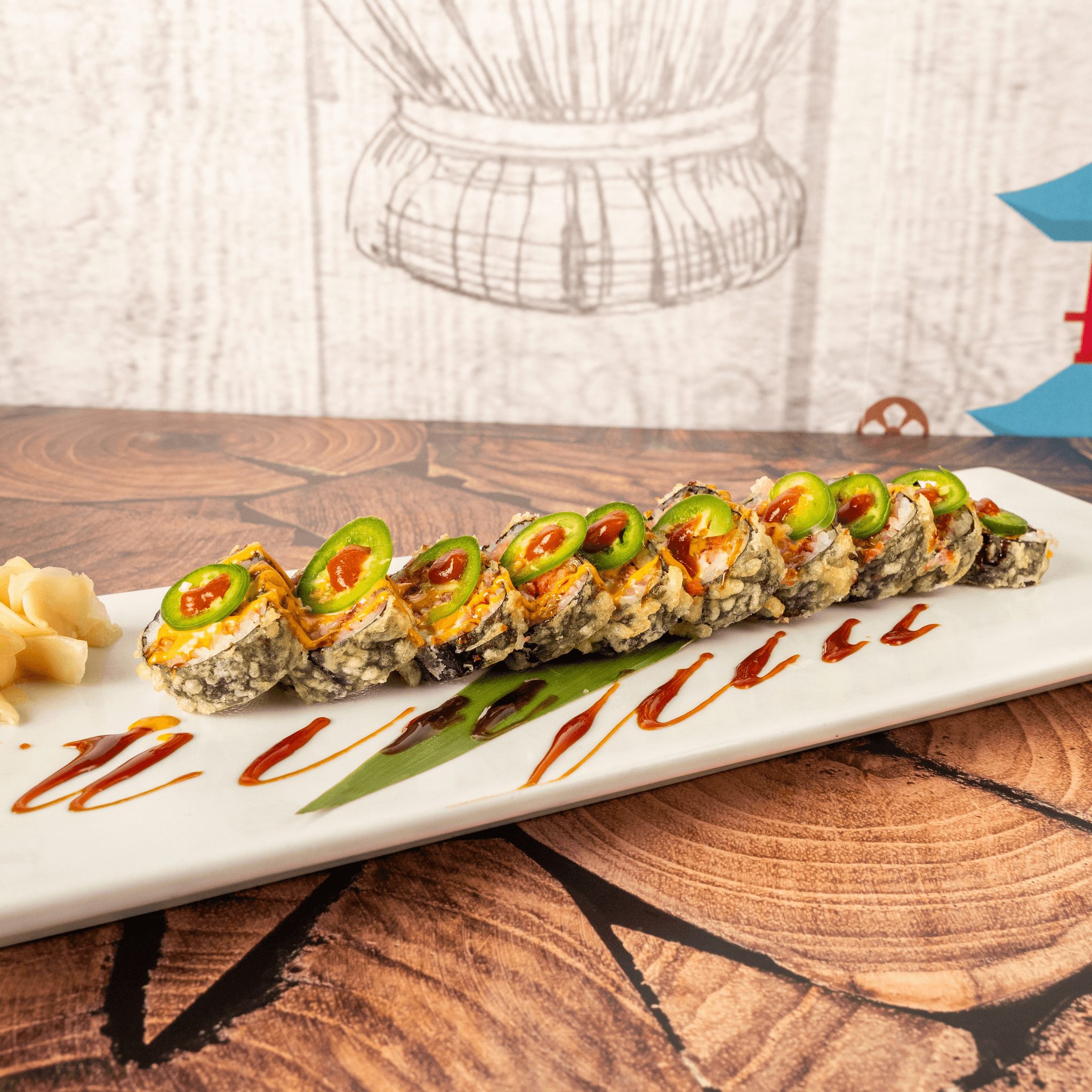 Spicy Maki Roll.