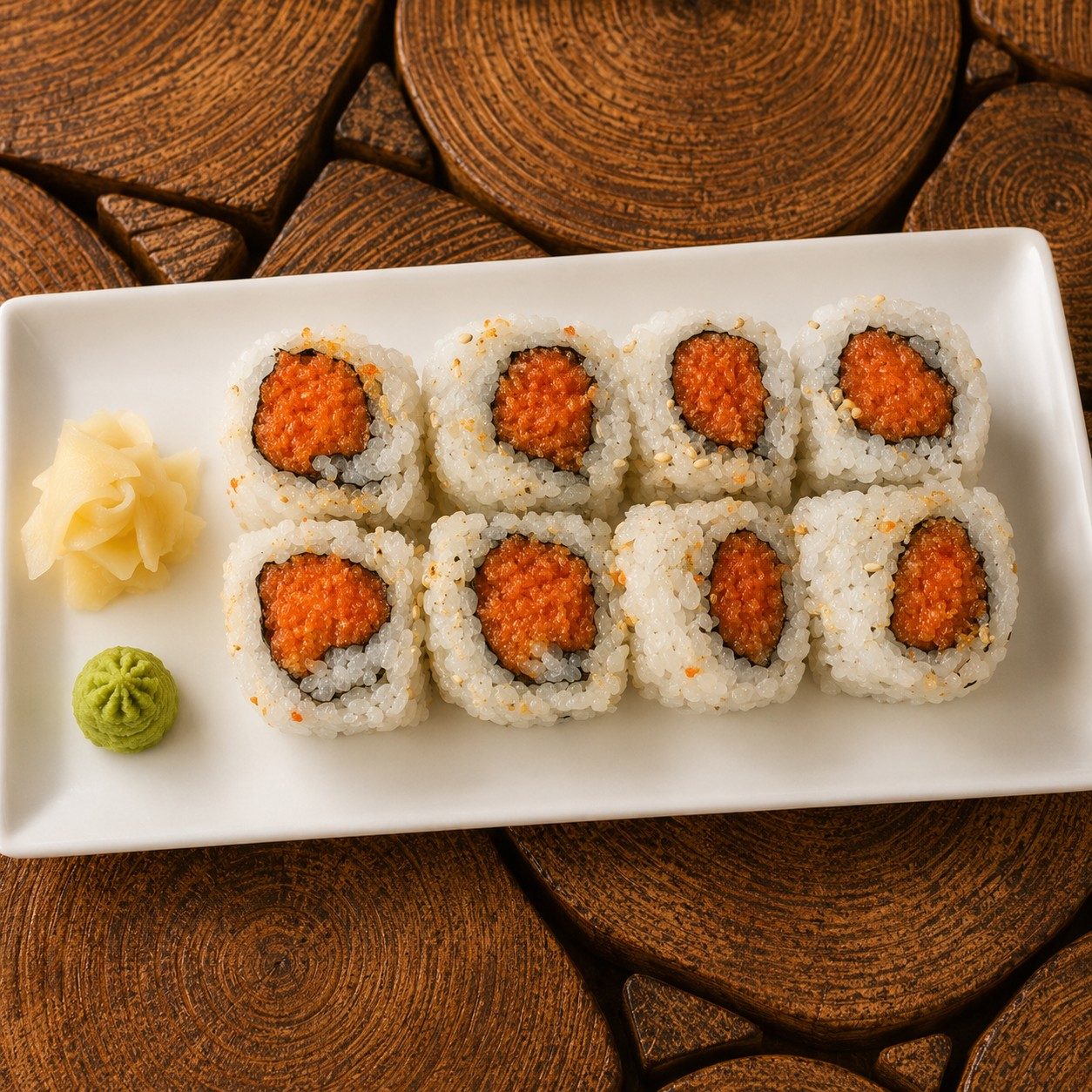 Spicy Crunchy Tuna Roll.