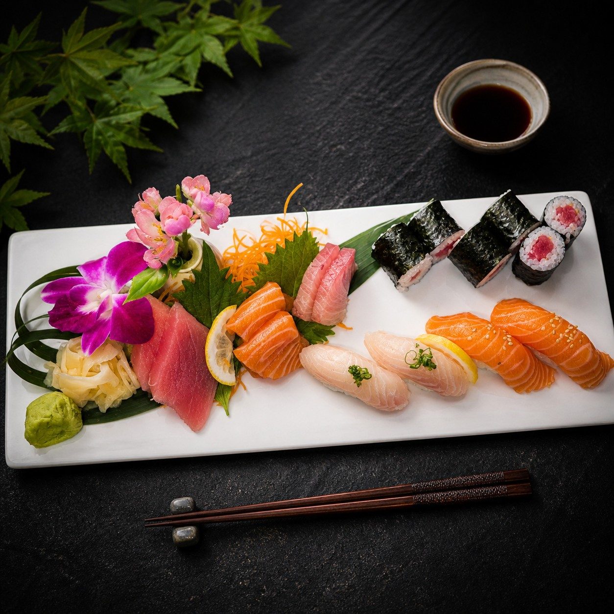 Sushi & Sashimi Combo Lunch.